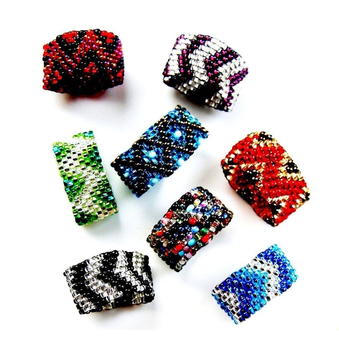 Lumily – wholesale Band/stacked ring – Tania Seed Bead Ring (Assorted) - Guatemala5