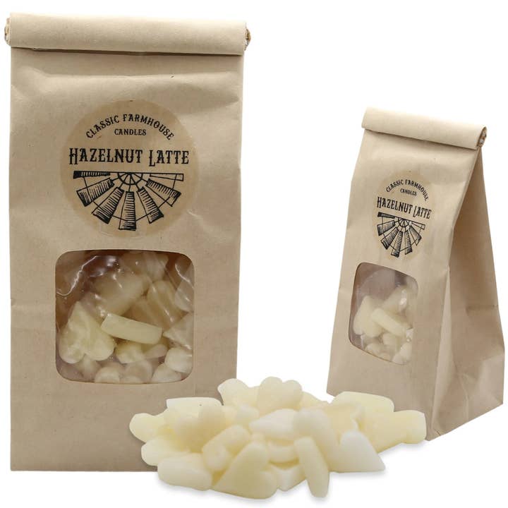 Classic Farmhouse Candles - Wholesale Wax melt - Hazelnut Latte 3 oz Bag Wax Melts