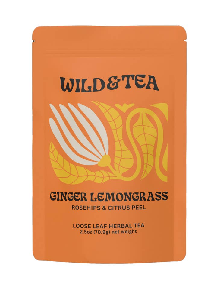 Ginger Lemongrass Herbal Tea for wholesale by Wild & Tea