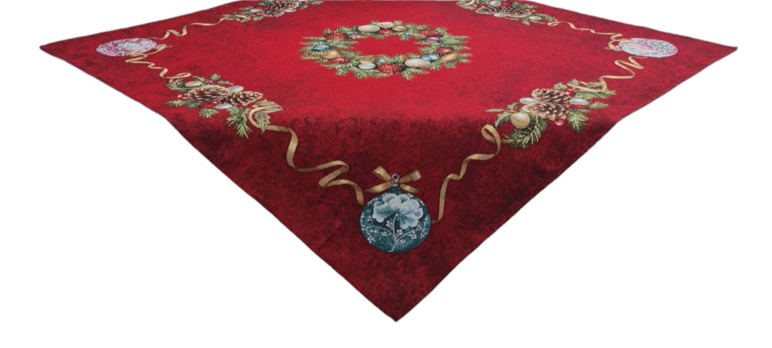 Lunaria Lab – Großhandel Tischdecken – Weihnachts-Tafelaufsatz mit Gobelin-Girlande