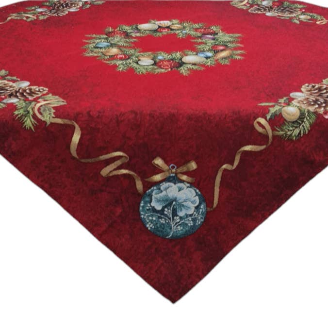 Lunaria Lab – Großhandel Tischdecken – Weihnachts-Tafelaufsatz mit Gobelin-Girlande0