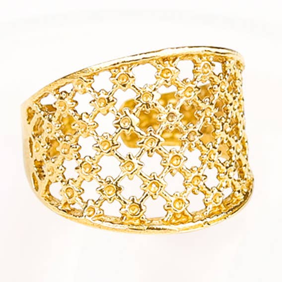 Less is More - Wholesale Cocktail/Statement Ring - Mesh Ring0