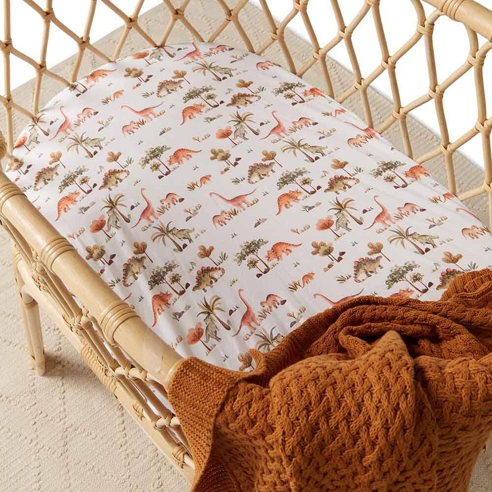 Snuggle Hunny - Wholesale Bassinet - Baby - Dino Bassinet Sheet / Change Pad Cover2