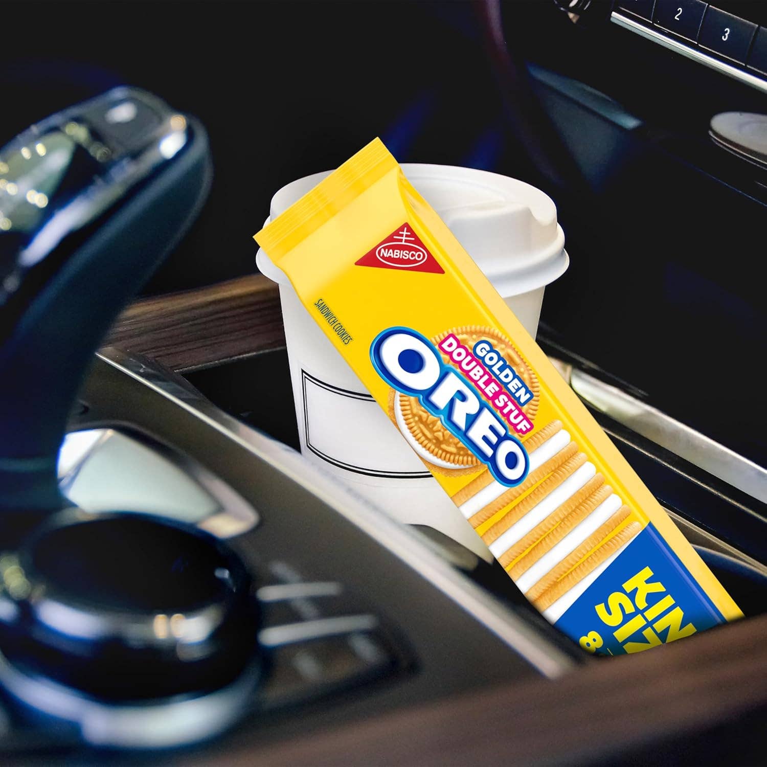 Snacky Candy - Vendita all'ingrosso Biscotti - Oreo Golden Double Stuff King Size 4,1 oz 12 confezioni6