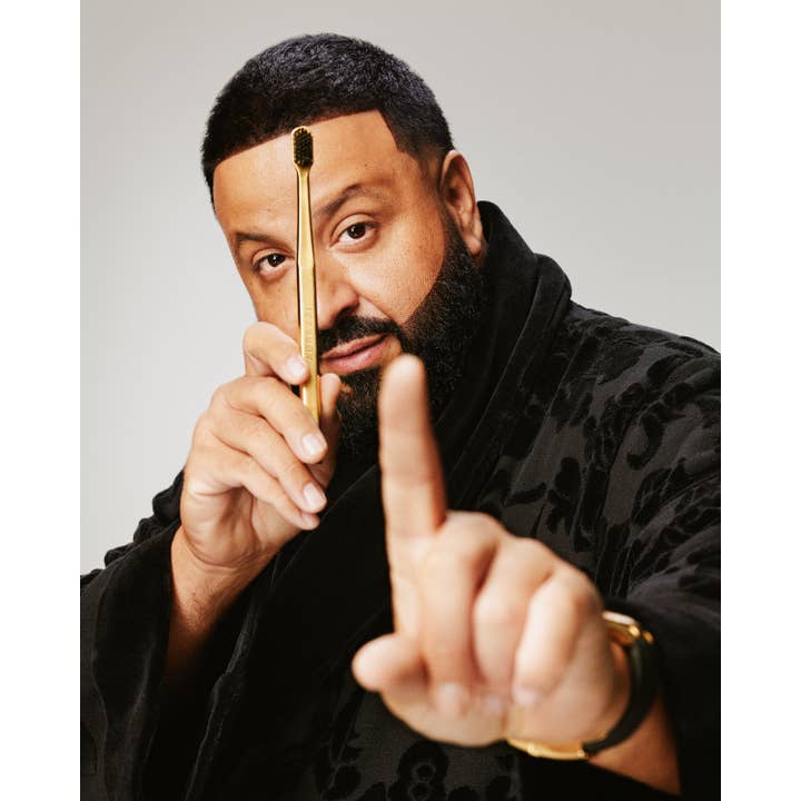 Gold Black K Gold Plated TOOTHBRUSH GOLD/BLACK for wholesale on Faire1