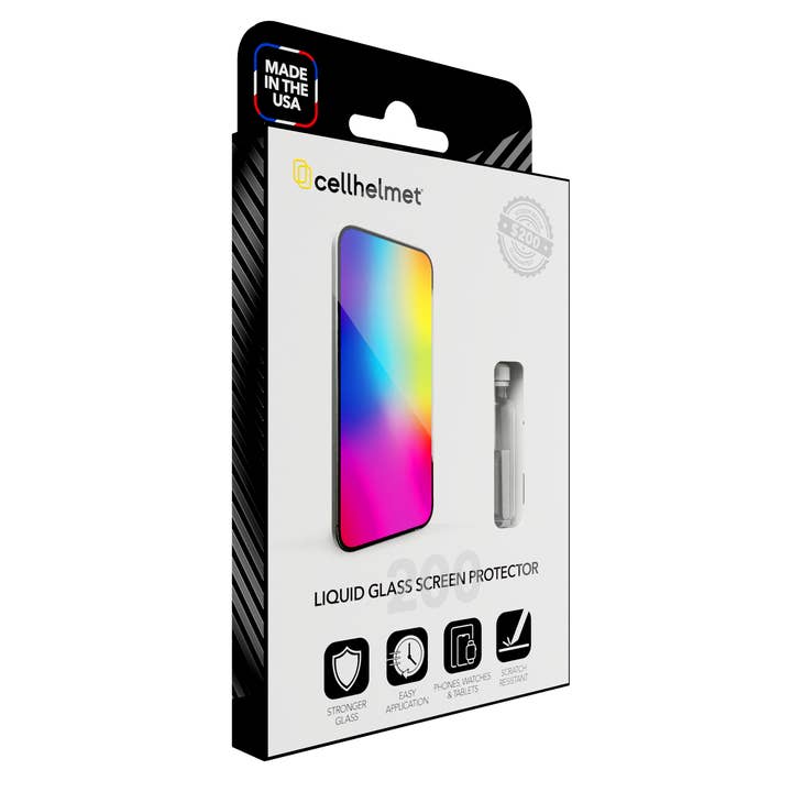 Liquid Glass Screen Protector with $200 Screen Repair Guarantee for wholesale by cellhelmet