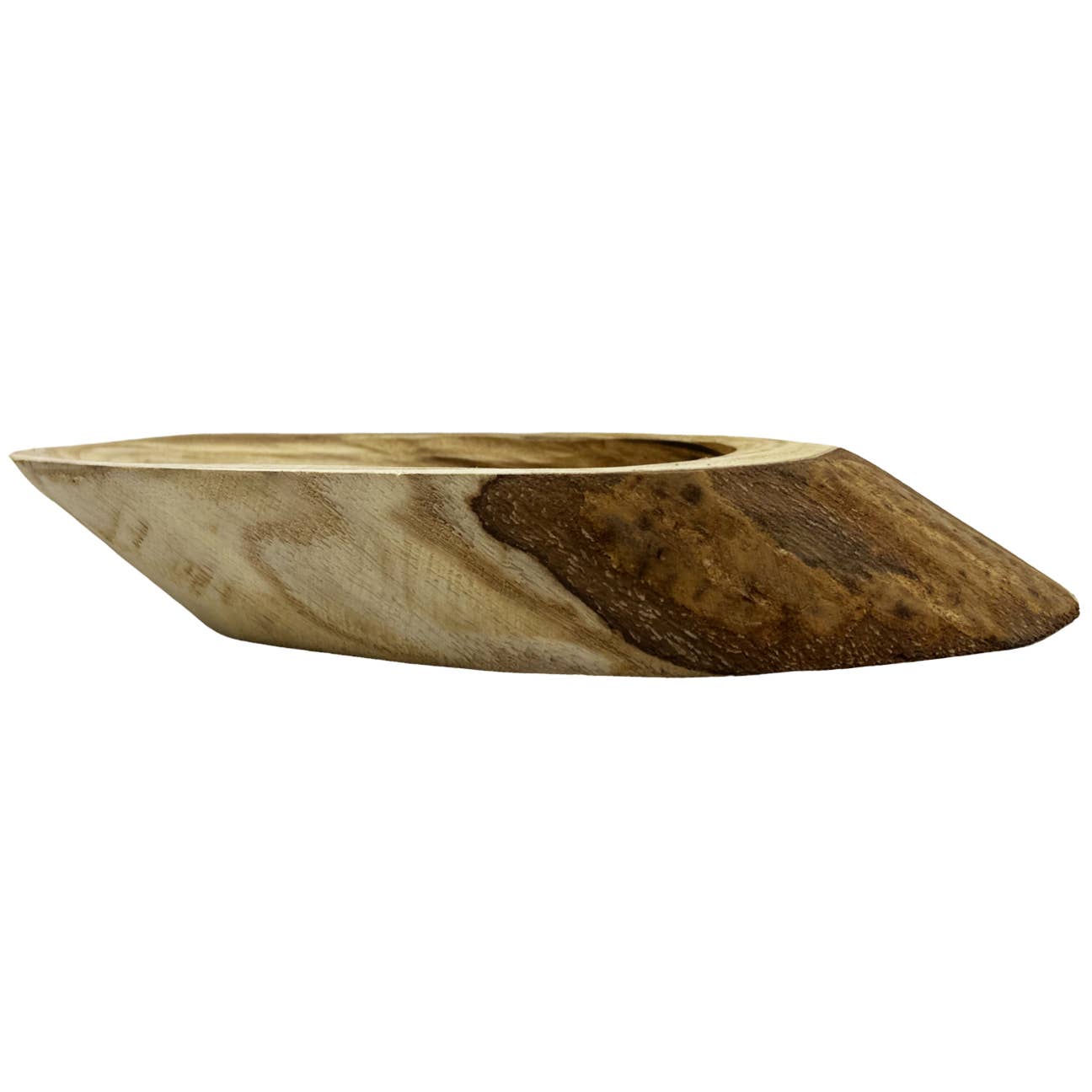 2626 Designs - Wholesale Decorative Plate/Dish/Bowl - 12" Wide Decorative Wood Bowl In Brown1