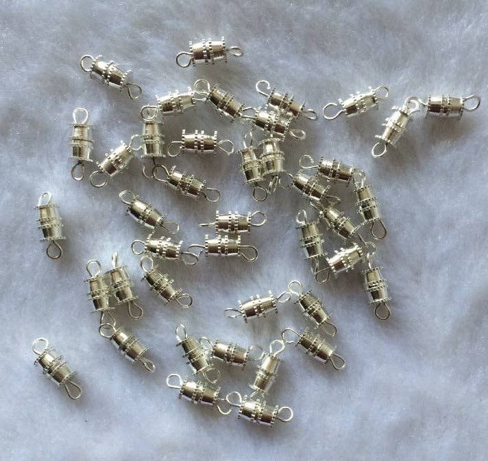 Barrel Clasp, Gold Brass or Silver Nickel Plated Screw Barre for wholesale on Faire1