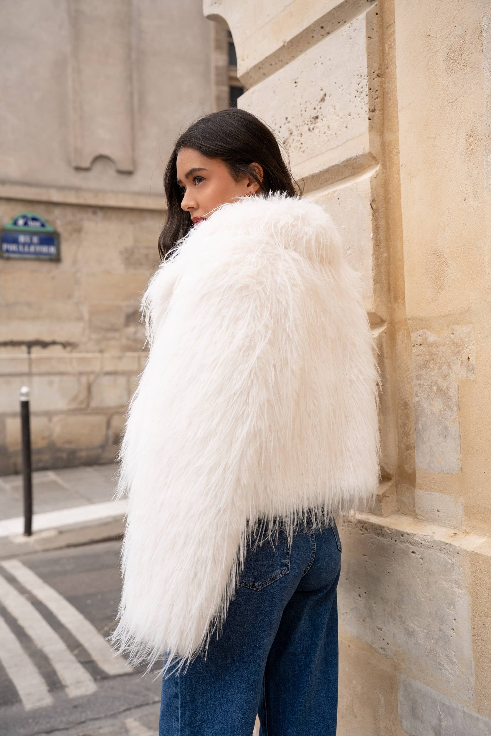 CHOKLATE PARIS - Venta al por mayor Chaqueta - Mujer - Chaqueta de piel sintética de pelo largo Stockholm FW25 - Y1125