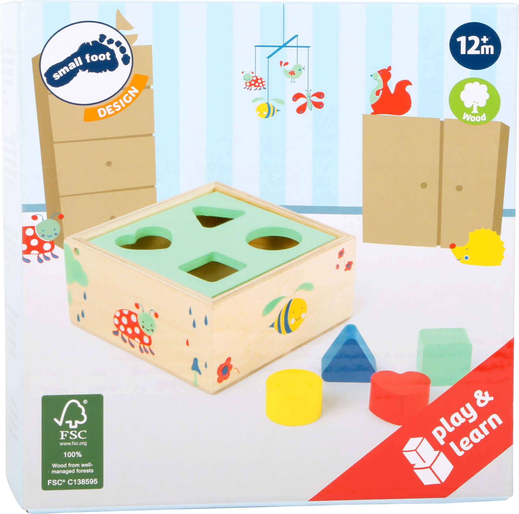 small foot - Wholesale Wood Toy - Kids - Shape-Fitting Cube "Move it!"3