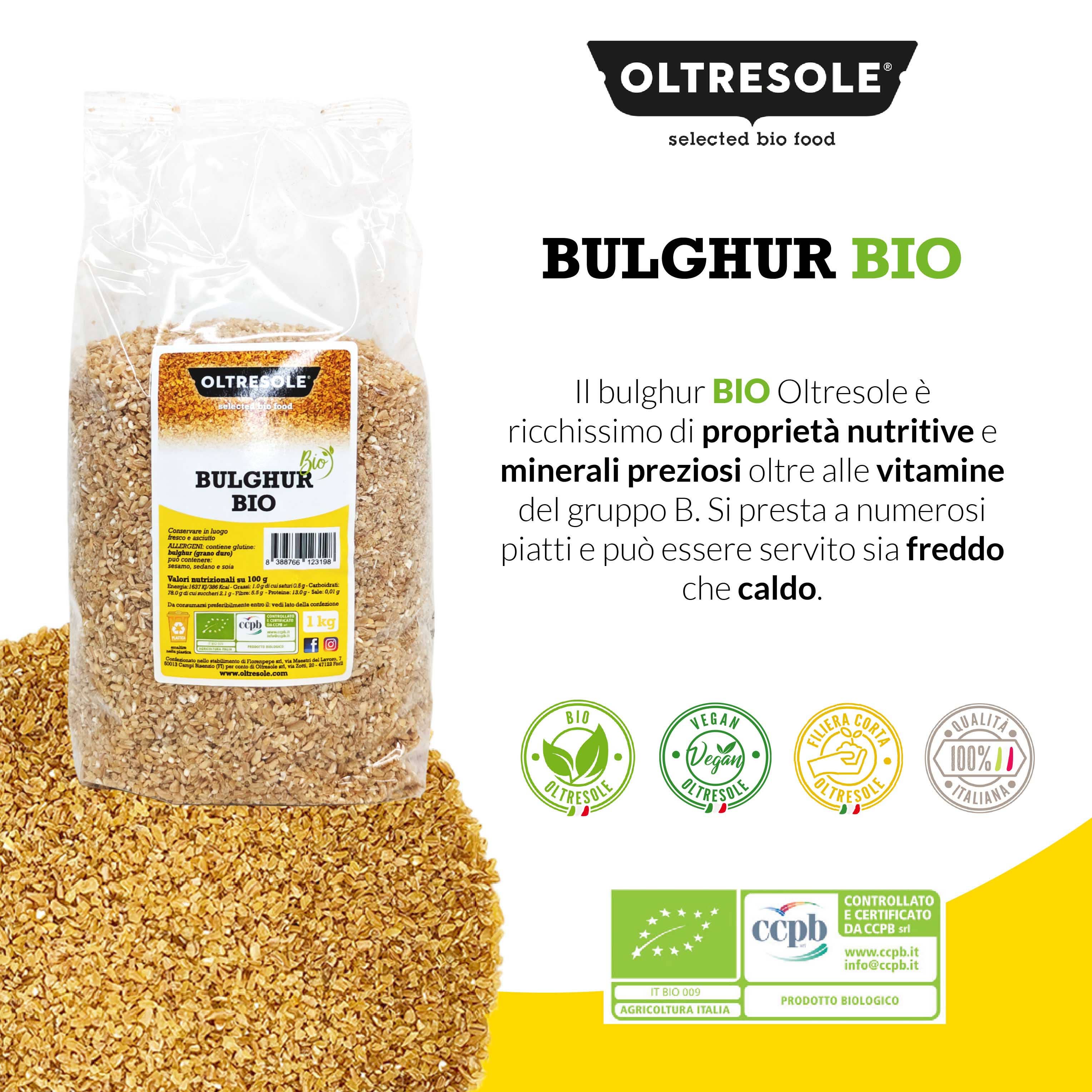 Oltresole - Venta al por mayor Granos integrales - BULGUR ECOLÓGICO 1 Kg1