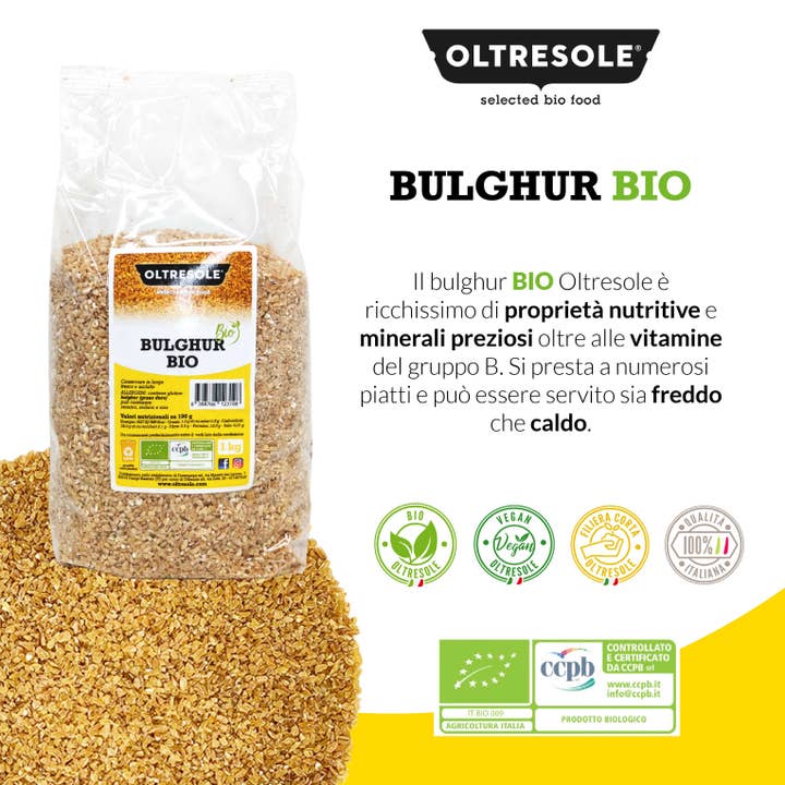 Oltresole - Wholesale Whole Grains - Organic Bulgur 1 Kg1