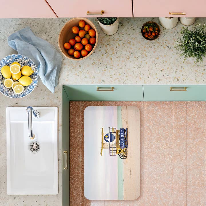 Stupell Industries - Wholesale Floor Mat - Beach Hut Themed Floor Mat, 30"x18", Fall11