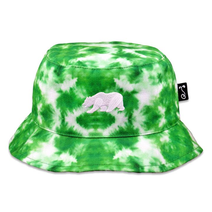 Sombrero de Cubo Reversible Verde de Oso Polar para venta al por mayor de Grassroots California