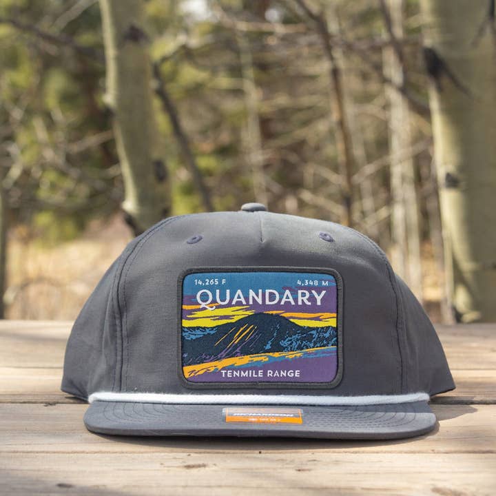Hinterland Outdoors - Wholesale Flat Brim Cap - Unisex - Quandary Peak Colorado 14er Rope Hat4