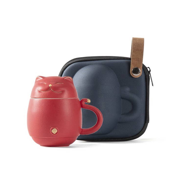 Gohobi (We cover U.S. import duties) - Vente Théière - Tasse à thé Gohobi chat avec infuseur - stock UK4