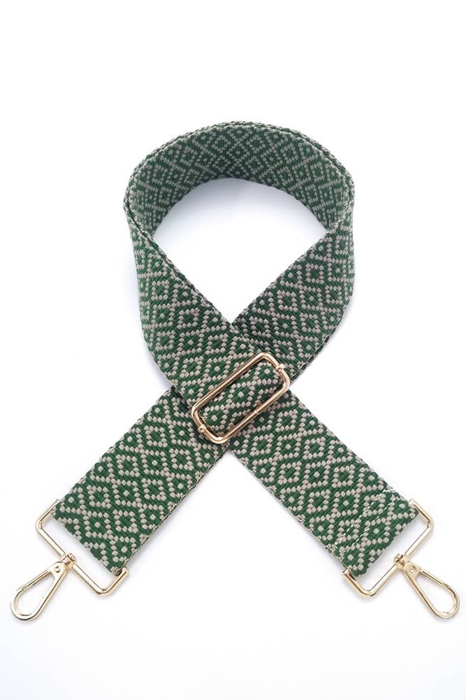 Hana - Vente Sangle pour sac – femme - Bandoulière pour sac à motif géométrique0