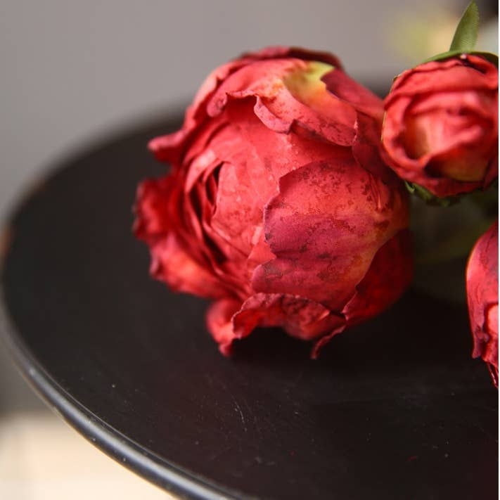 ACNITE(We cover U.S. import duties) - Wholesale Artificial flowers - Artificial red rose flower bunch faux white flower bouquet 4