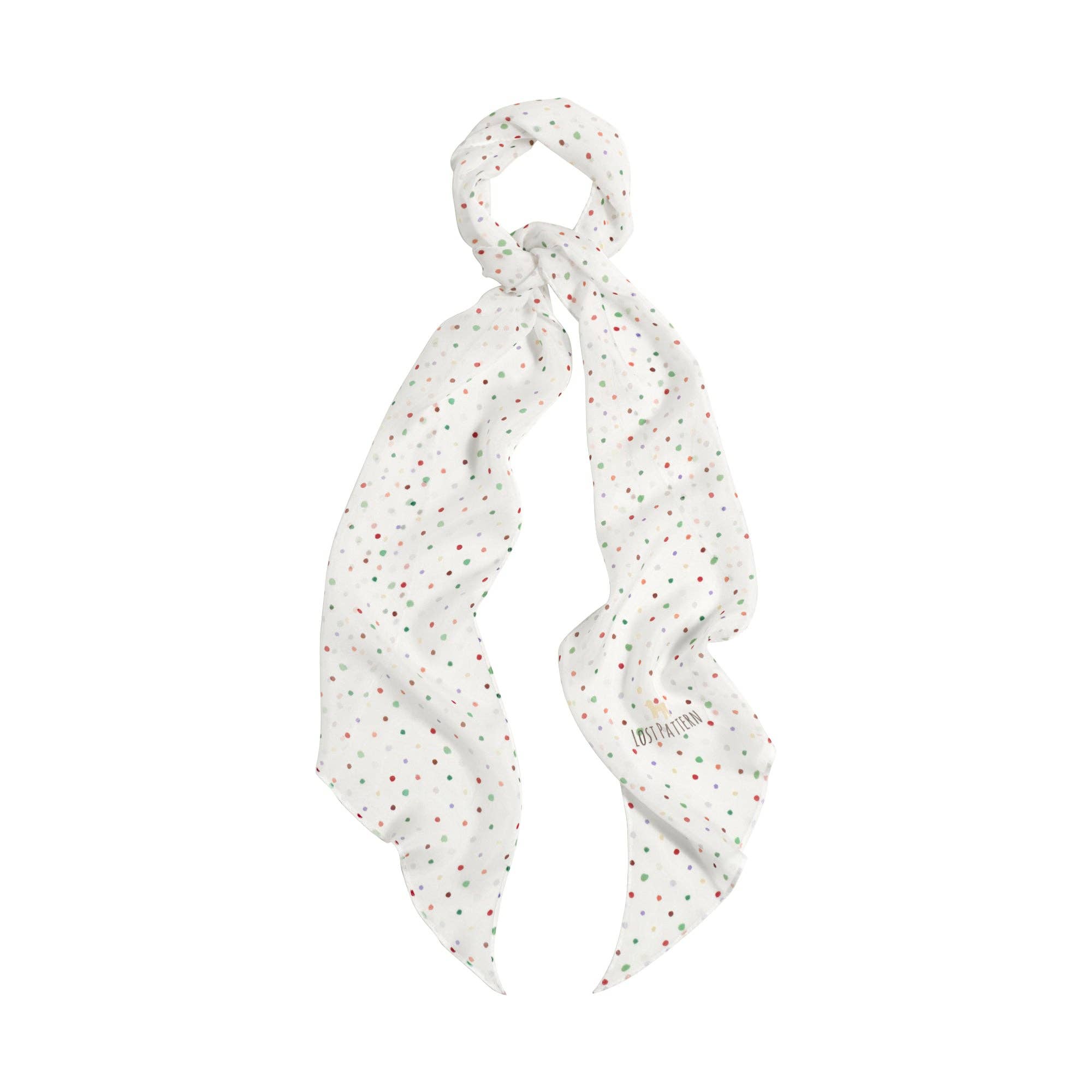 Regenboog Gummies "Petal Veil" Zijde Chiffon Halsdoek - Regenboog Gummies voor groothandel op Faire0