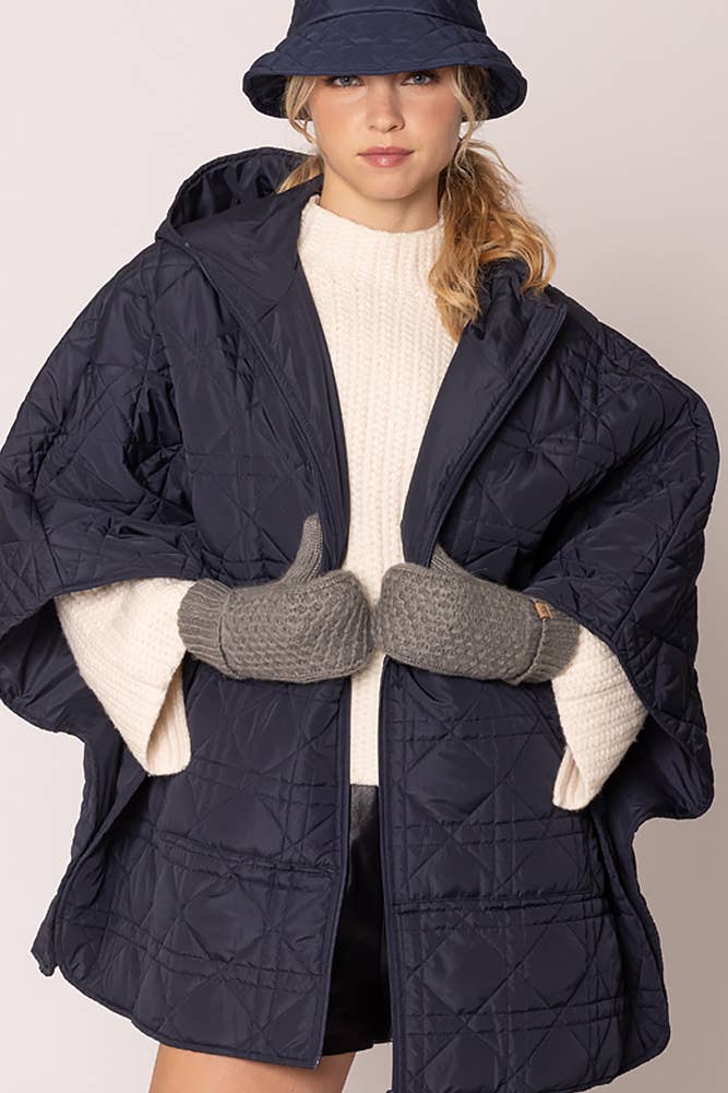 Hana - Wholesale Mittens - Women's - Sherpa Lining Cable Solid Knit Mittens4