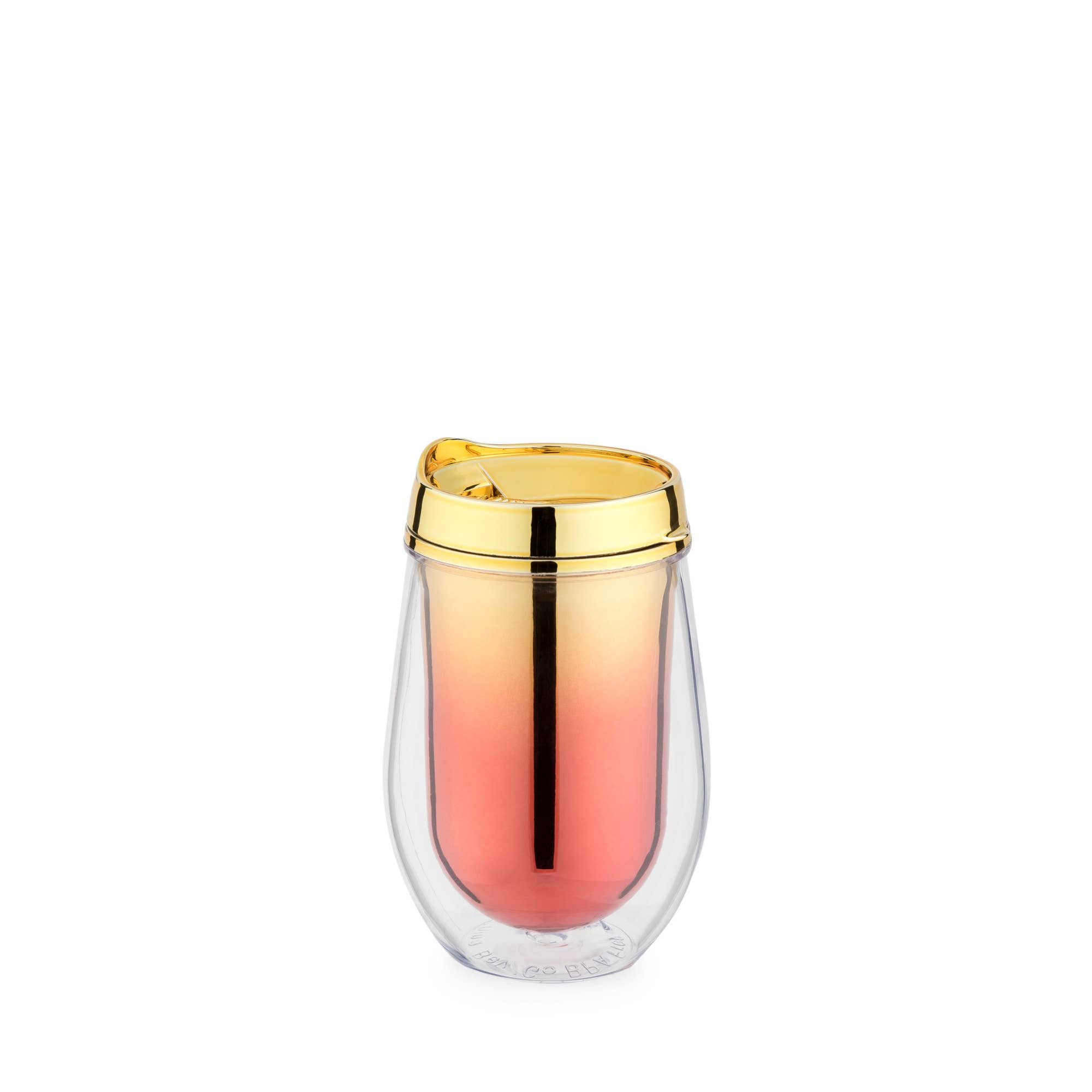 Blush - Wholesale Drinking Glass/Cup - Assorted Metallic Ombre Stemless Wine Tumblers1