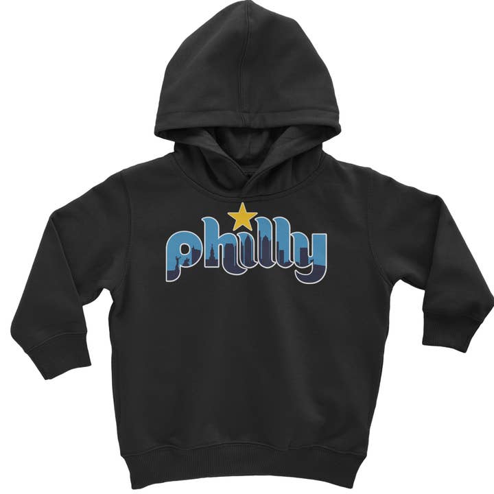 Skyline Philly Philadelphia Toddler Hoodie Or Infant Fleece Romper for wholesale by Expression Tees