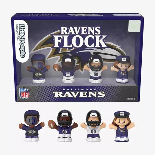Boujie Bargains - Vendita all'ingrosso Set di giocattoli - Bambini - Fisher-Price Little People Collector Baltimore Ravens