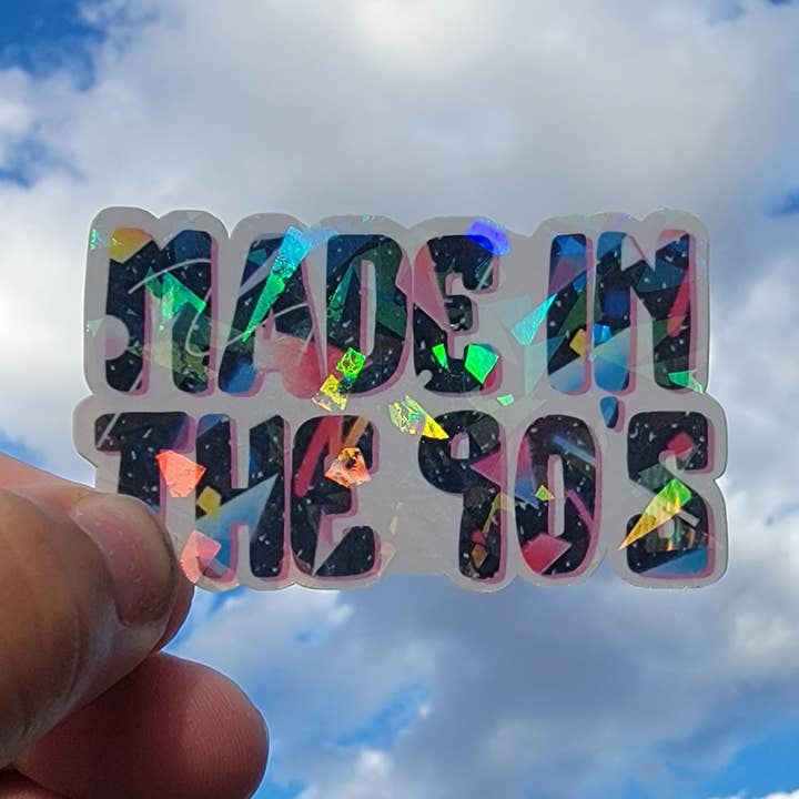 Pegatina troquelada hecha en los años 90 para venta al por mayor de Nony Design Company