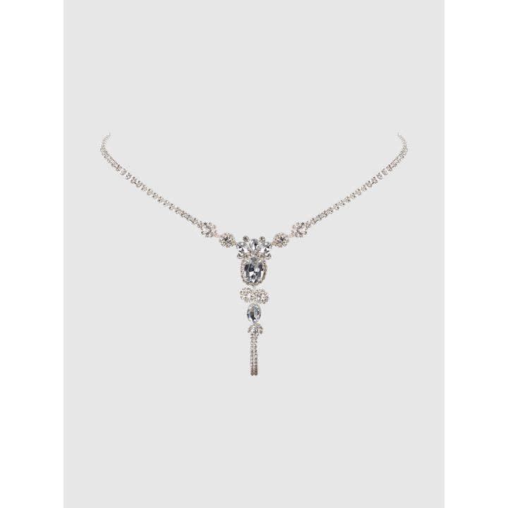 SILVER ORNATE RHINESTONE G-STRING for wholesale on Faire3