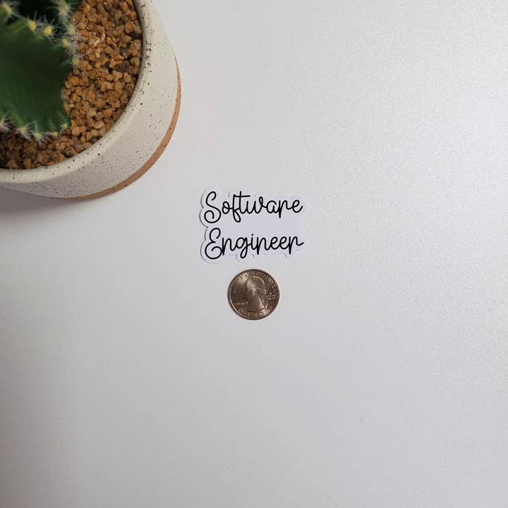 Fig Tree Works - Wholesale Sticker - Software Engineer Text Sticker1