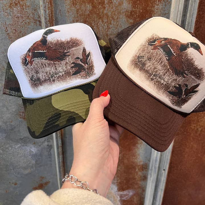 Retro Duck Trucker Cap - Multiple Color Options for wholesale by THE LATTIMORE CLAIM