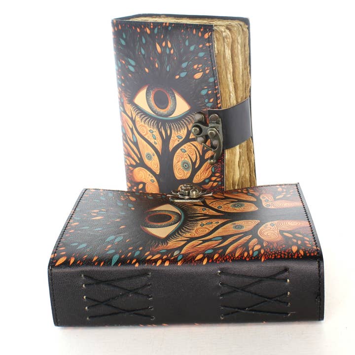 HHH Designs - Vendita all'ingrosso Diari/agende - Diario in pelle con albero stampato, ciascuno0