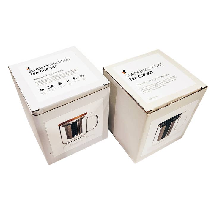 Foxy Tea® - Wholesale Tea Set - Tea Cup Set for Loose Leaf Tea with Infuser & Lid Glass Mug6