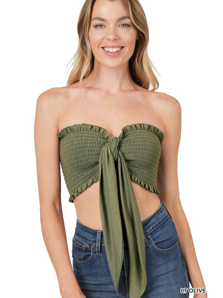 42POPS - Vendita all'ingrosso Camicetta - Donna - , Top a Fascia con Smock Multidirezionale14