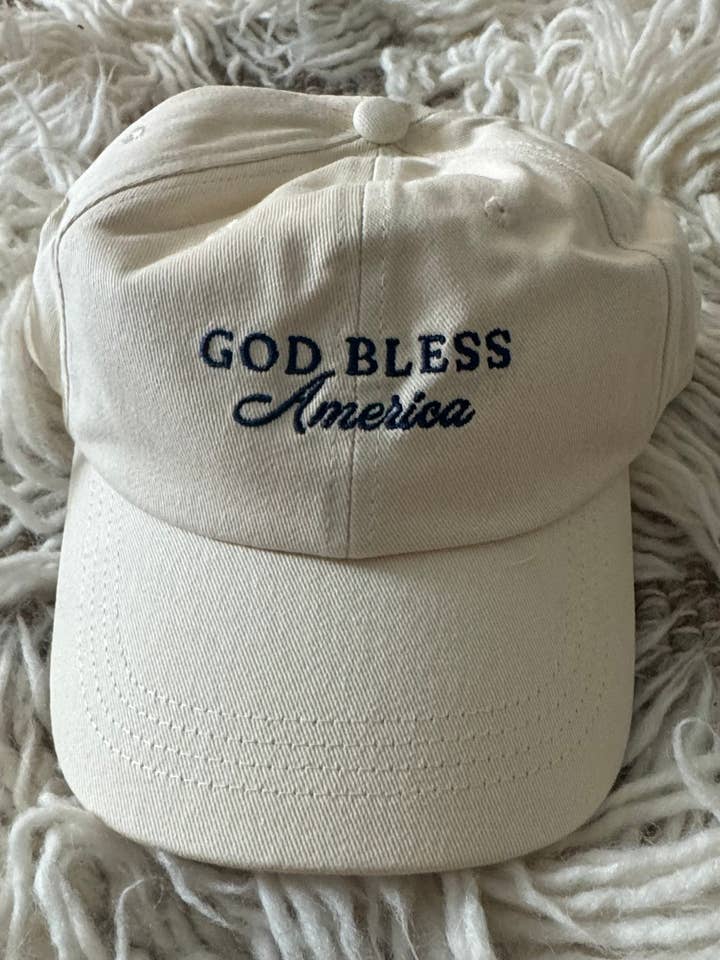 Classic Baseball Cap | God bless America for wholesale by Heirloom Field