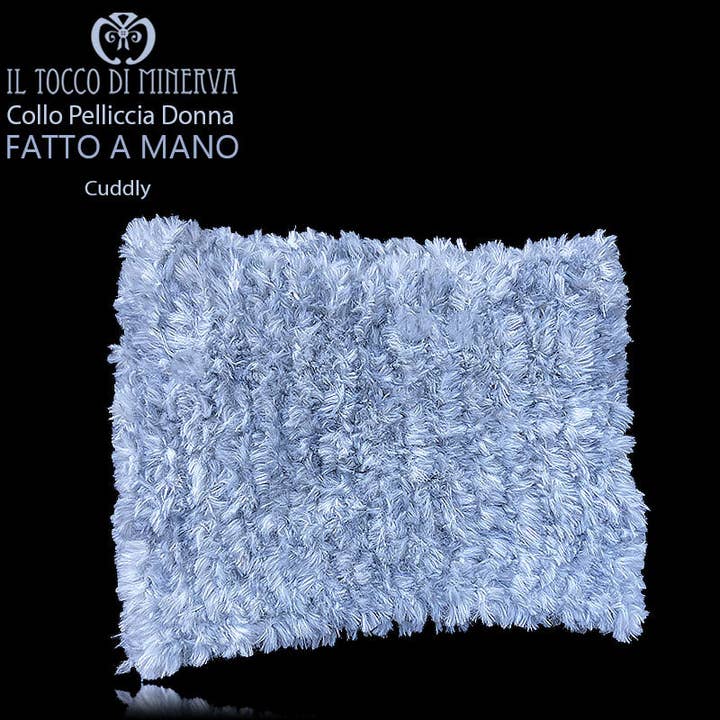 Cuello de piel mujer Cuddly blanco - Hecho a mano para venta al por mayor de Il Tocco di Minerva