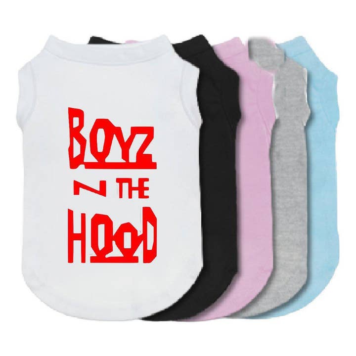 Chemise pour chien Boyz in the Hood pour la vente par The Honest Dog Company