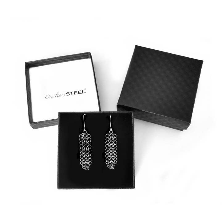 Cecilia's Steel - Wholesale Dangle Earrings - Elegance Earrings