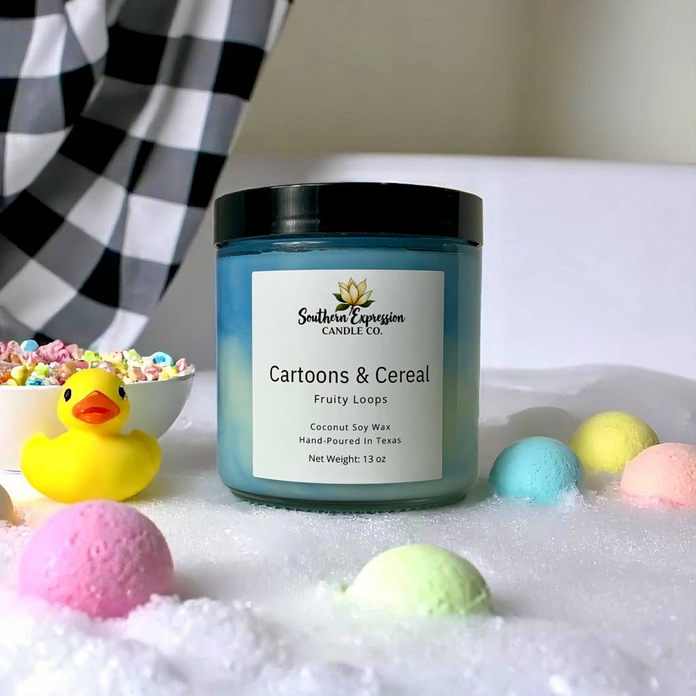 Southern Expression Candle Co. - Vente Bougie en bocal - Dessins animés et céréales1