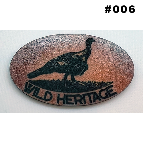 Wild Heritage Apparel - Venta al por mayor Accesorio para sombrero - Hombre - Parche de sombrero de cuero grabado personalizado4