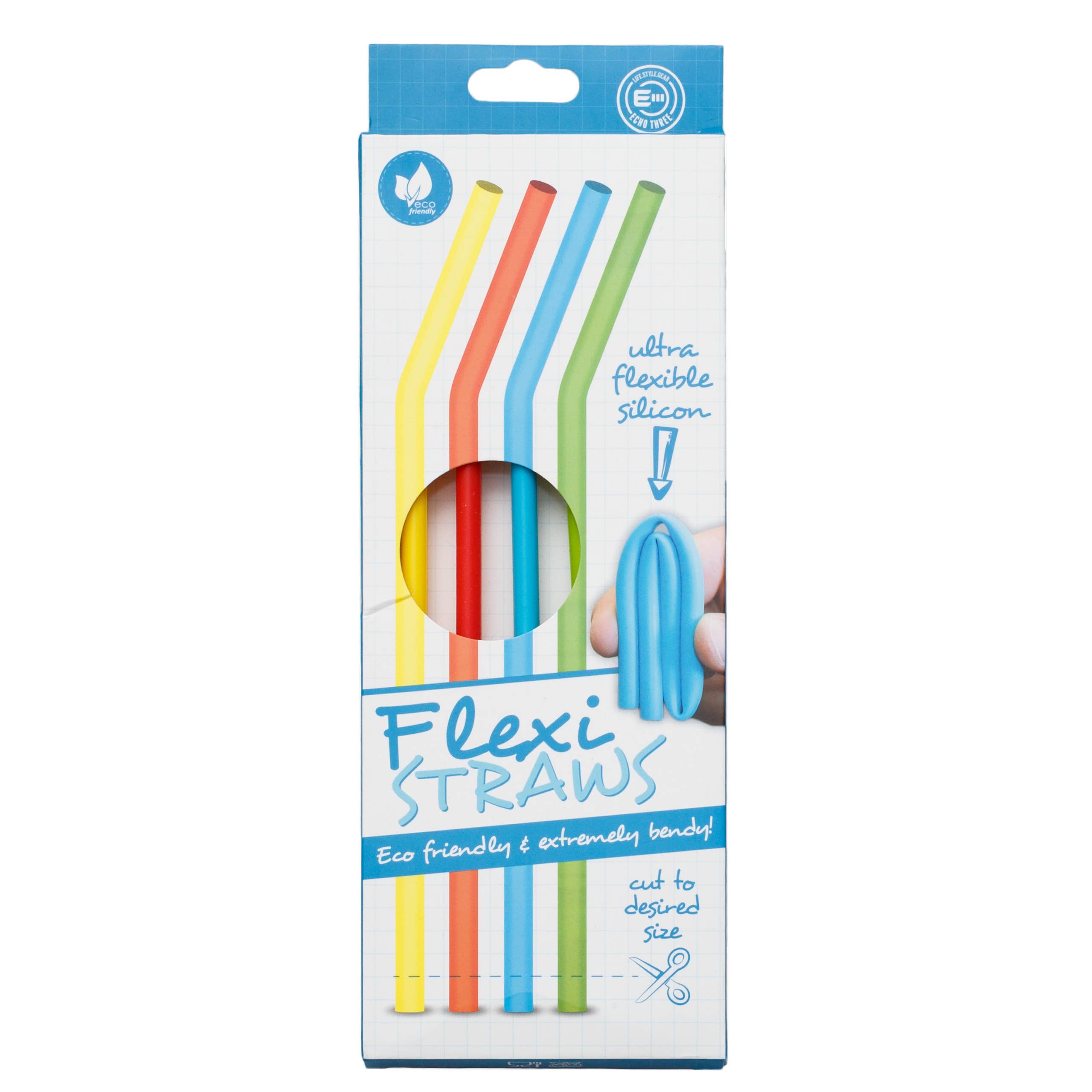 Echo Three – wholesale Drinking straw – Flexi Straws (Set of 4)5