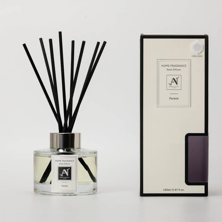Feroce Luxe Reed Diffuser, Bergamot, Thyme & Pepper 150ml for wholesale by Aroma Naturals