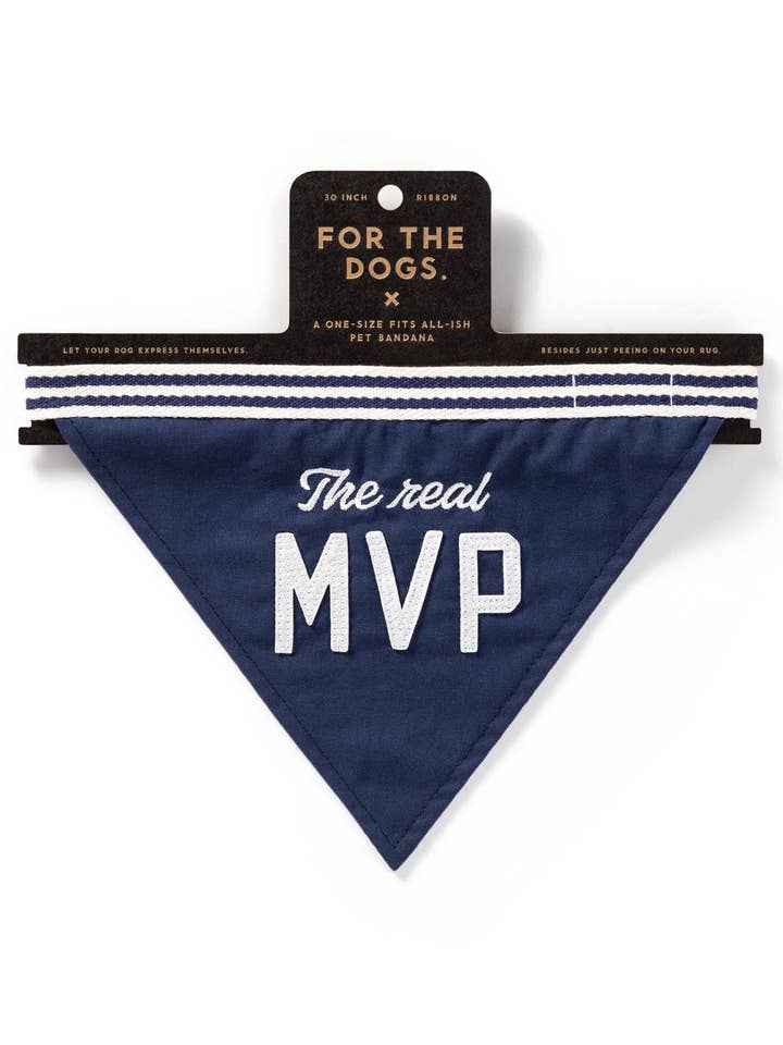 Brass Monkey The Real MVP Dog Bandana for wholesale by Chronicle Books