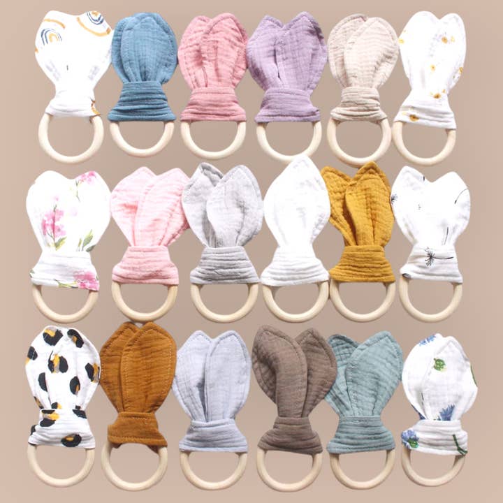 Cotton Socks - Wholesale Teether (Not Clip-On) - Baby - MC-04 Organic Cotton Muslin Teether 16 cm x 8 cm26