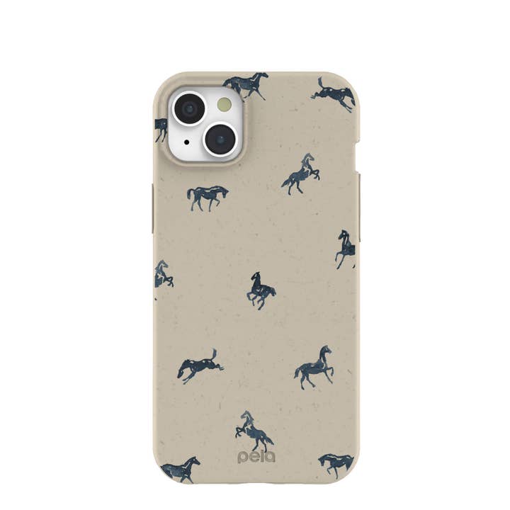 Étui London Fog Mini Horses pour iPhone 15 Plus pour la vente par Open Mind Developments Corporation