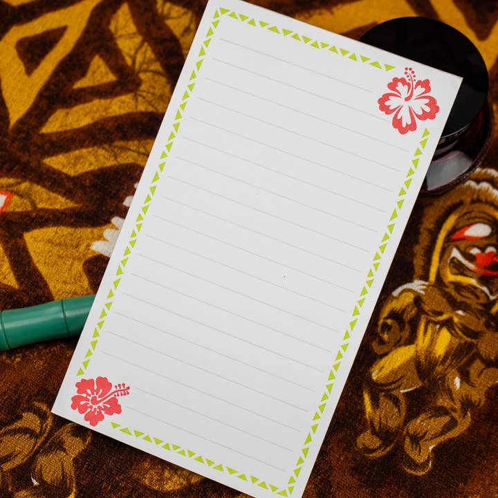 Tropical Hibiscus Notepad for wholesale by The Well-Appointed Desk