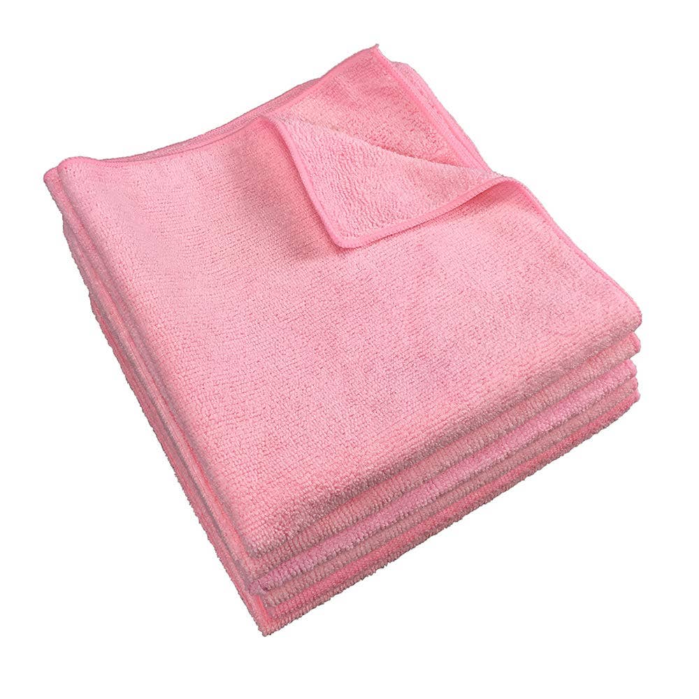 Arkwright Home - Wholesale Cleaning Cloth - Bulk Case of 240 Cleaning Cloths, 12x12 Microfiber, Colors18