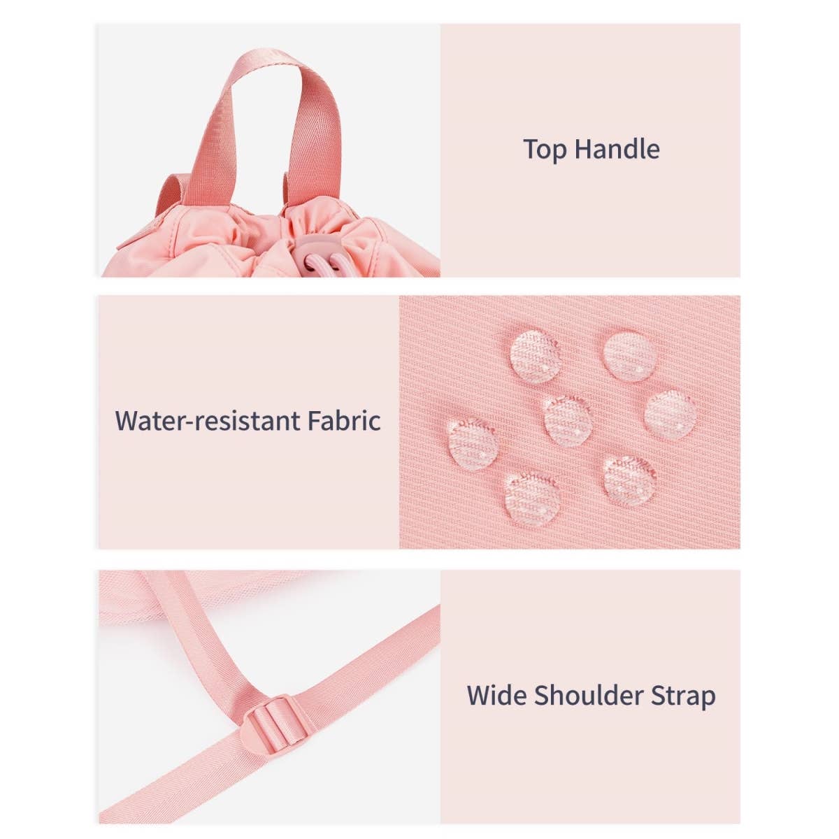 wandf - Vente Sac à cordon de serrage – unisexe - Sac à dos de sport avec cordon de serrage et sangle pour tapis de yoga15