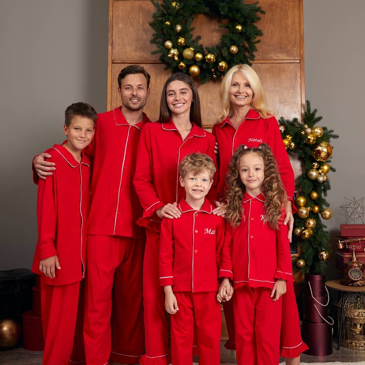 Wholesale Ruffled Red Cotton Christmas Pajamas and other Purchase wholesale girls nightwear. Free returns & net 60 terms on Faire trending on Faire.