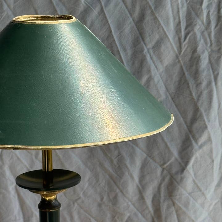 Office Objets - Wholesale Accent/Desk Lamp - Vintage green and gold table lamp H60 D3016